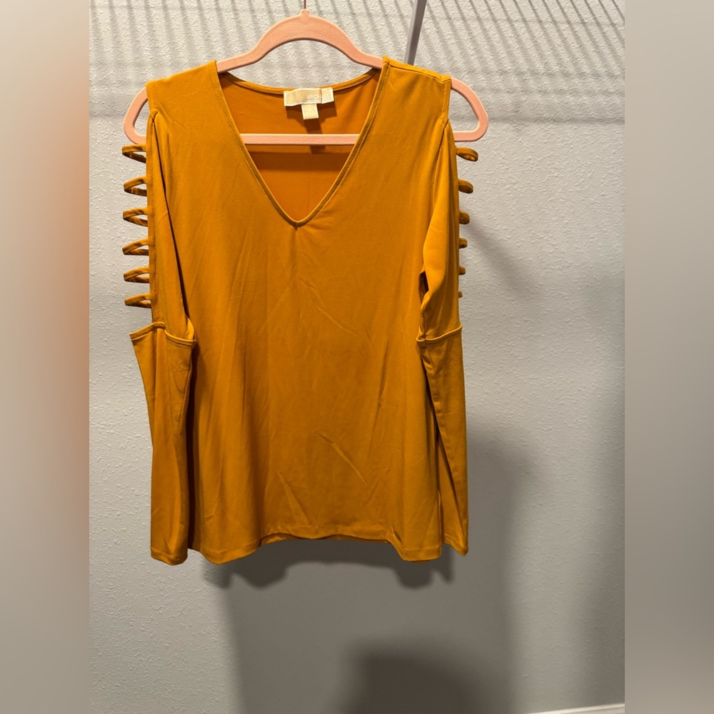 Michael Kors Mustard Long Sleeve Top